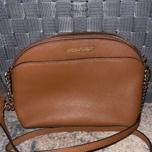 Michael Kors Tan Crossbody Bag with Gold Accents